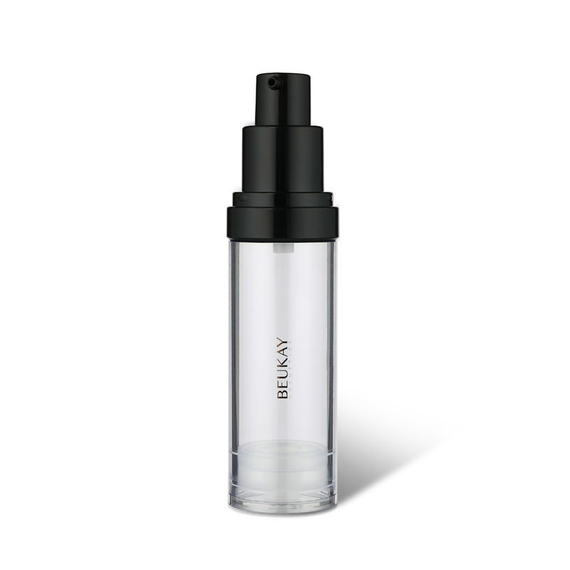 زجاجة اسطوانة كلاسيكية خالية من الهواء لتغليف منتجات العناية بالبشرة YH-L004 ، 30 ml
